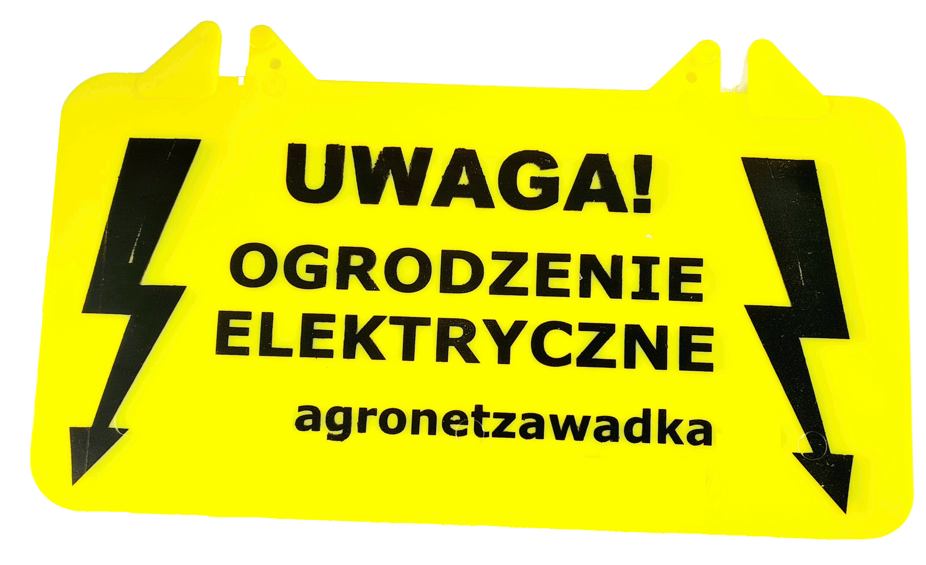 Tabliczka ostrzegawcza do ogrodzeń elektrycznych 10 x 20 cm - Cavalo